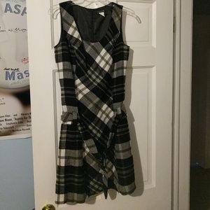 B/W plaid dress